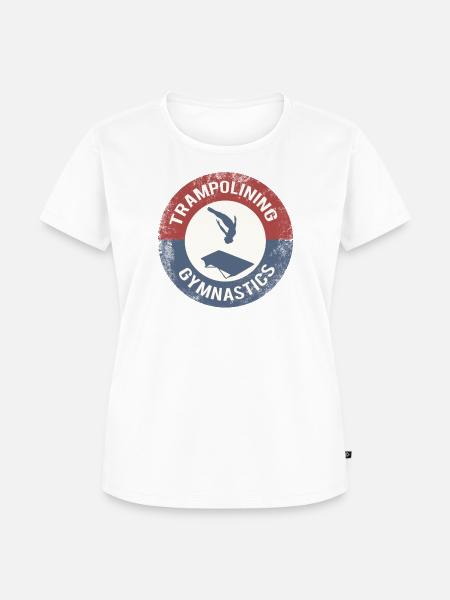 trampolin - Frauen Premium Bio T-Shirt - Weiß