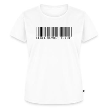 Rebellenrevolte Widerstand - Frauen Premium Bio T-Shirt - Weiß - Vorne - AI Model Female 172 dark (172cm)