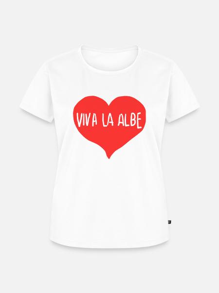 Es lebe die Albe - Frauen Premium Bio T-Shirt - Weiß