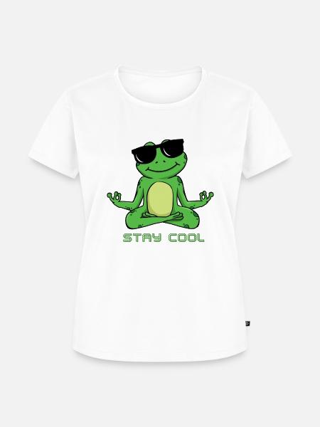 STAY COOL 1 - Frauen Premium Bio T-Shirt - Weiß