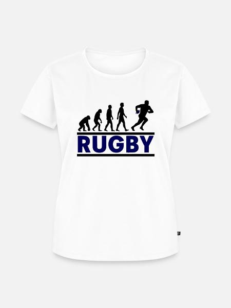 Rugby Evolution Sportmannschaft - Frauen Premium Bio T-Shirt -
