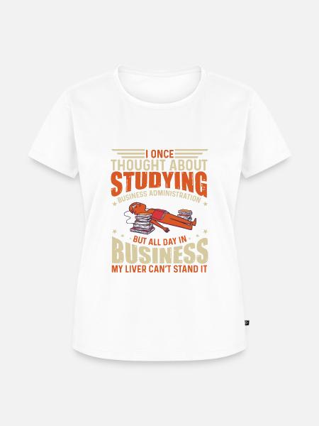 BWL und Wirtschaft. - Frauen Premium Bio T-Shirt - Weiß