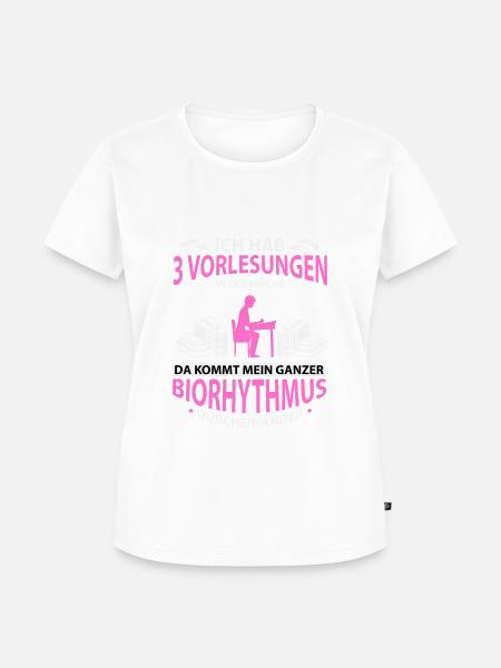3 Vorlesungen - Frauen Premium Bio T-Shirt - Weiß