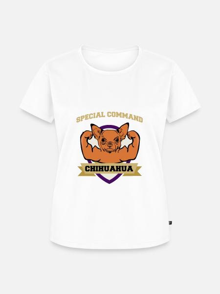 Special Command Chihuahua - Frauen Premium Bio T-Shirt - Weiß
