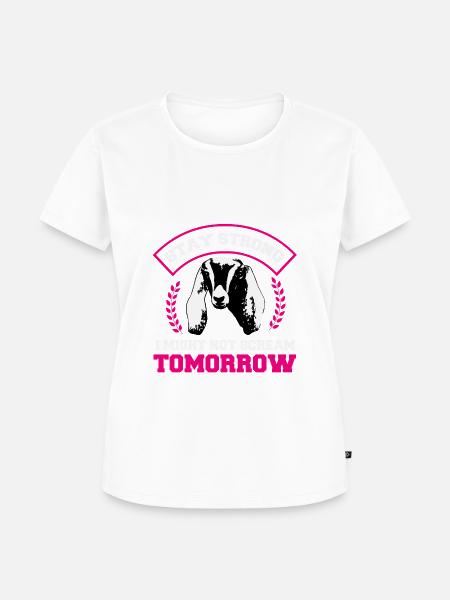 Nubisches Ziegengeflüster - Frauen Premium Bio T-Shirt - Weiß