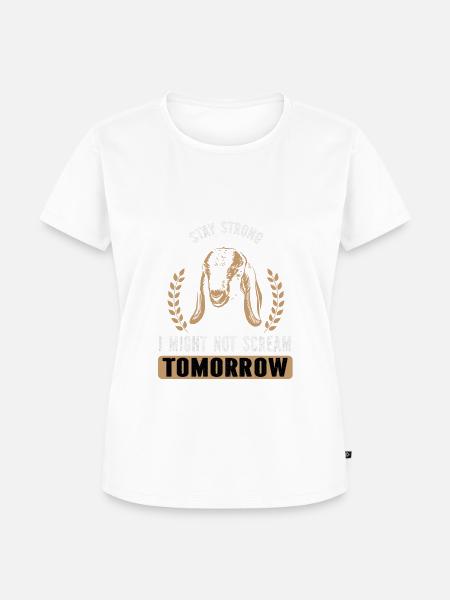 Nubisches Ziegengeflüster - Frauen Premium Bio T-Shirt - Weiß