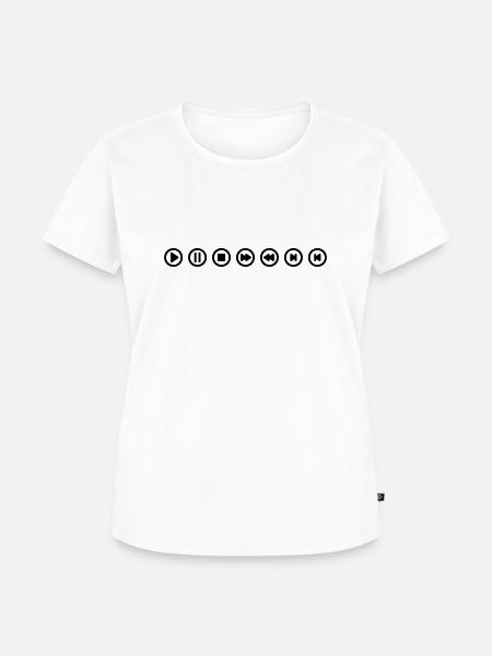 Sound Icons - Frauen Premium Bio T-Shirt - Weiß
