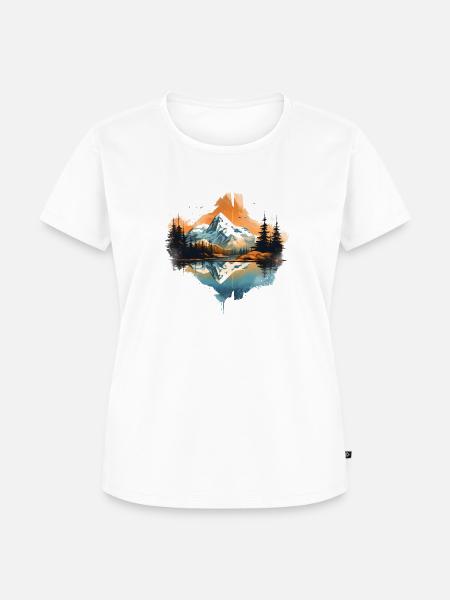 Alpen / Berge - Frauen Premium Bio T-Shirt - Weiß