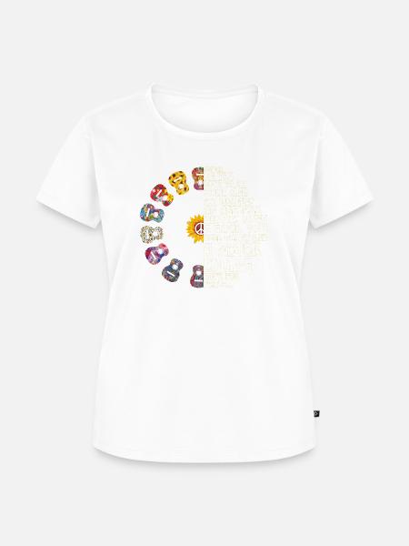 Hippie - Frauen Premium Bio T-Shirt - Weiß