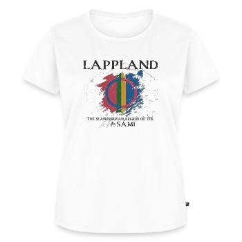Lapland - Lapland - Scandinavia - Sami - Women's Premium Organic T-shirt - white - Front - AI Model Female 172 dark (172cm)