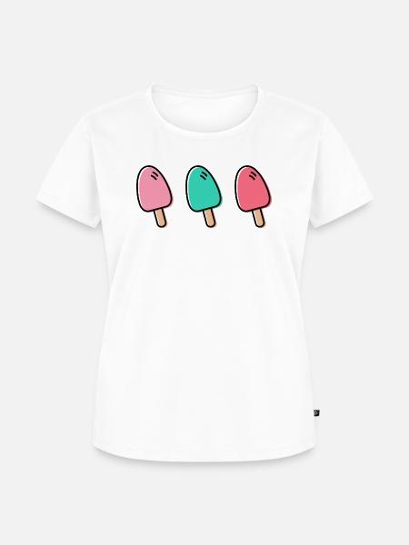 Eis am Stiel - Frauen Premium Bio T-Shirt - Weiß