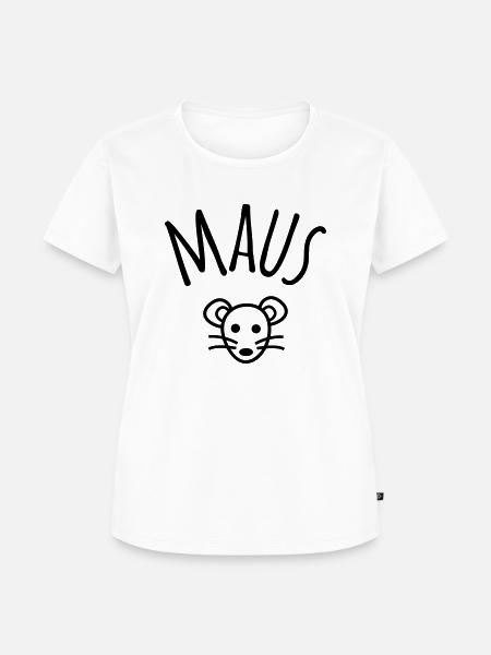 Mouse - Frauen Premium Bio T-Shirt - Weiß
