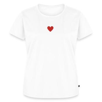 Je m' aime hypersensible / coeur idée cadeau - T-shirt Premium bio Femme - blanc - Devant - AI Model Female 172 dark (172cm)