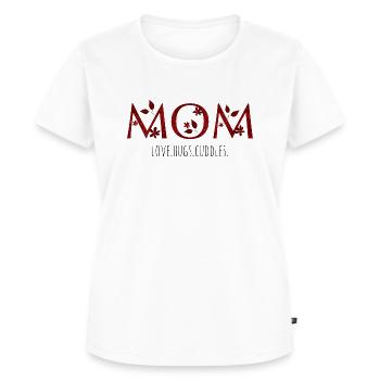 Maman - amour, câlins, câlins - T-shirt Premium bio Femme - blanc - Devant - AI Model Female 172 dark (172cm)