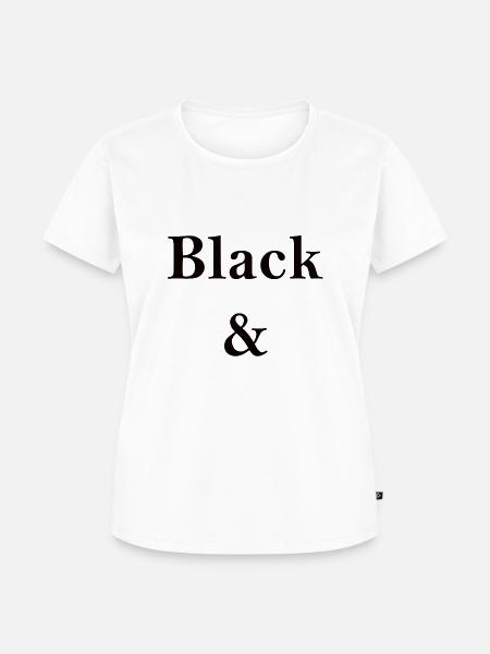 Black and White - Frauen Premium Bio T-Shirt - Weiß