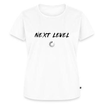 Next Level Motivation - Frauen Premium Bio T-Shirt - Weiß - Vorne - AI Model Female 172 dark (172cm)