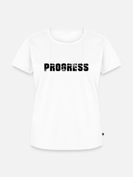 Progress - Frauen Premium Bio T-Shirt - Weiß