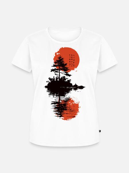 Japan Tree - Frauen Premium Bio T-Shirt - Weiß