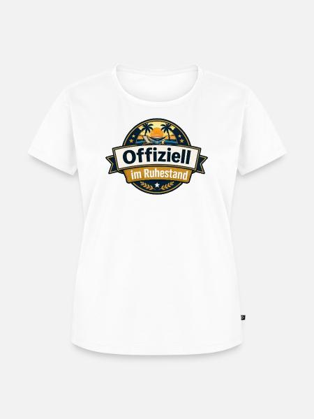 Offiziell Im Ruhestand - Frauen Premium Bio T-Shirt - Weiß