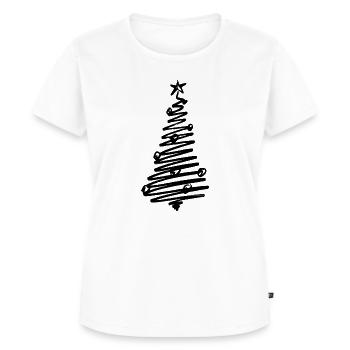 Weihnachtsbaum - Frauen Premium Bio T-Shirt - Weiß - Vorne - AI Model Female 172 dark (172cm)