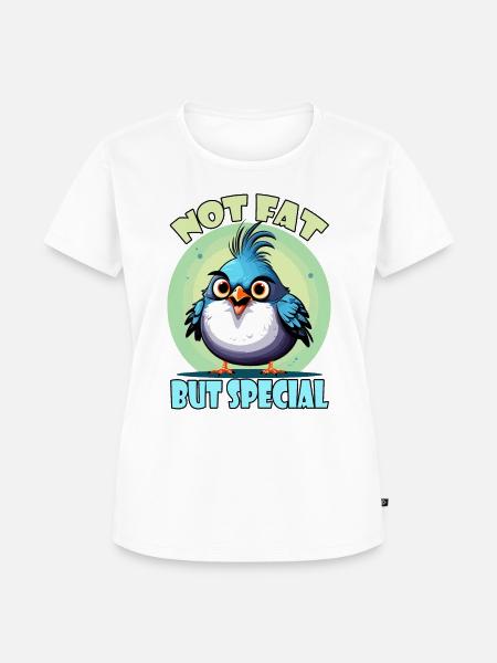 Nicht fett sondern speziell - Frauen Premium Bio T-Shirt - Weiß