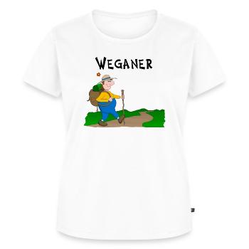 Wanderlust - Frauen Premium Bio T-Shirt - Weiß - Vorne - AI Model Female 172 dark (172cm)