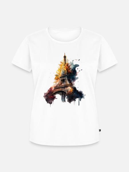Eiffelturm - Frauen Premium Bio T-Shirt - Weiß