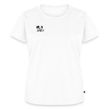 🐾 Love U 🐾 - Frauen Premium Bio T-Shirt - Weiß - Vorne - AI Model Female 172 dark (172cm)