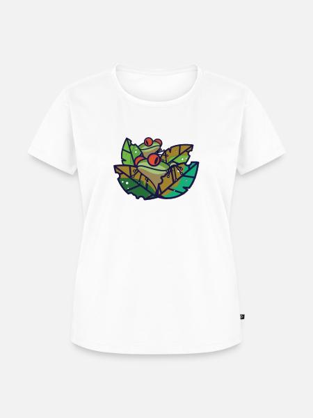 Frosch - Frösche im Teich - Frauen Premium Bio T-Shirt - Weiß
