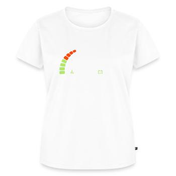 compteur anniversaire years ans 40 - T-shirt Premium bio Femme - blanc - Devant - AI Model Female 172 dark (172cm)