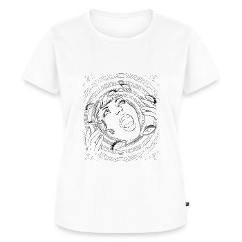 Miss Auge Pulp Fiction - Frauen Premium Bio T-Shirt - Weiß - Vorne - AI Model Female 172 dark (172cm)
