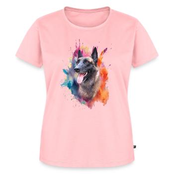 Malinois Dog Head - Women's Premium Organic T-shirt - rose - Front - AI Model Female 172 dark (172cm)