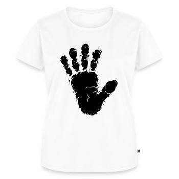 Monkey Primates Track Track Handprint - Women's Premium Organic T-shirt - white - Front - AI Model Female 172 dark (172cm)