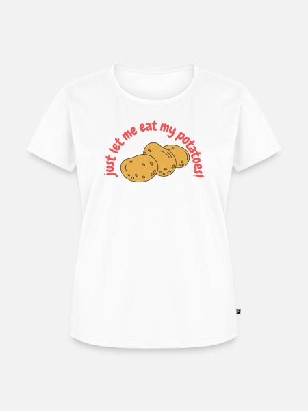 potatoes - Frauen Premium Bio T-Shirt - Weiß