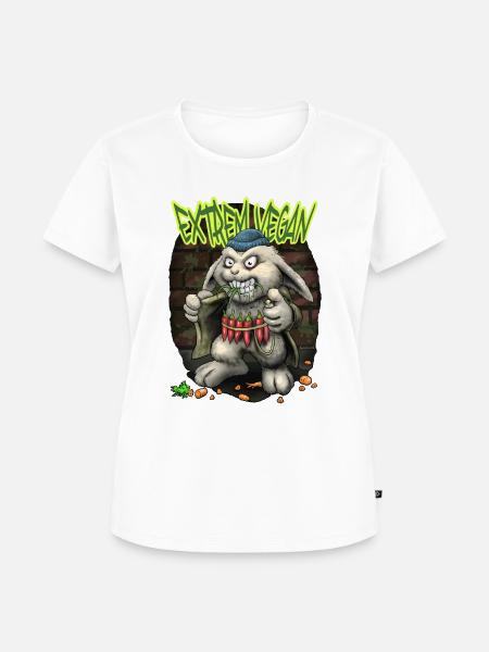Extrem Vegan - Frauen Premium Bio T-Shirt - Weiß