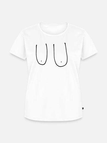 boobs - Frauen Premium Bio T-Shirt - Weiß
