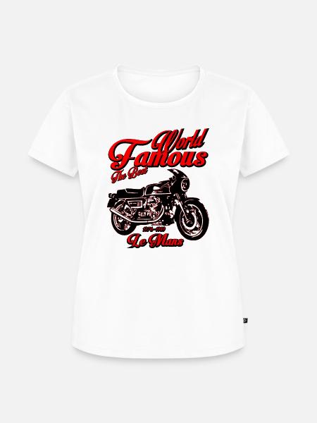 Weltberühmtes Superbike Le Mans - Frauen Premium Bio T-Shirt - Weiß