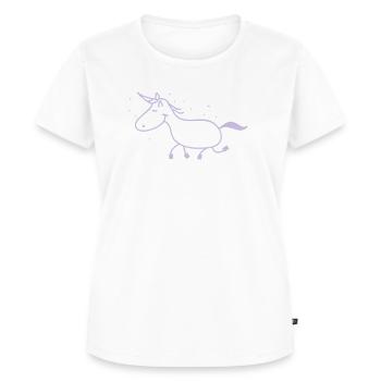 Einhorn - Frauen Premium Bio T-Shirt - Weiß - Vorne - AI Model Female 172 dark (172cm)
