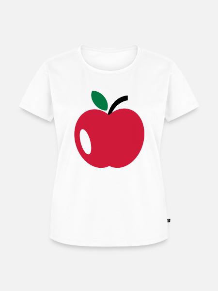 Apfel - Frauen Premium Bio T-Shirt - Weiß