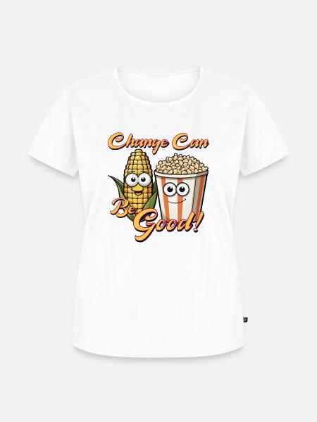 Veränderung kann gut sein - Frauen Premium Bio T-Shirt - Weiß