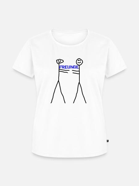 freunde - Frauen Premium Bio T-Shirt - Weiß