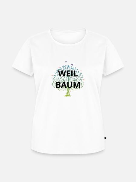 WEIL BAUM - Frauen Premium Bio T-Shirt - Weiß