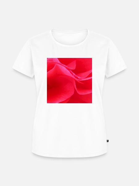 Red Flower - Frauen Premium Bio T-Shirt - Weiß