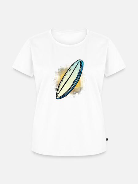 surfboard - Frauen Premium Bio T-Shirt - Weiß