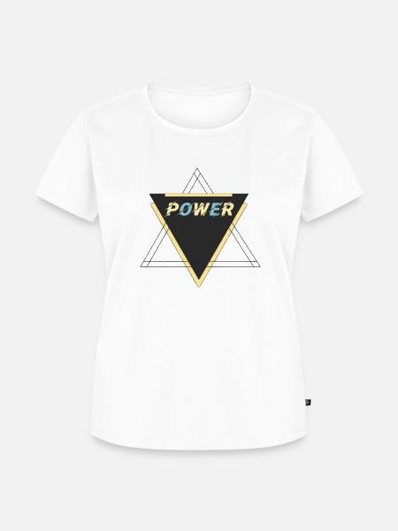 Power - Frauen Premium Bio T-Shirt - Weiß