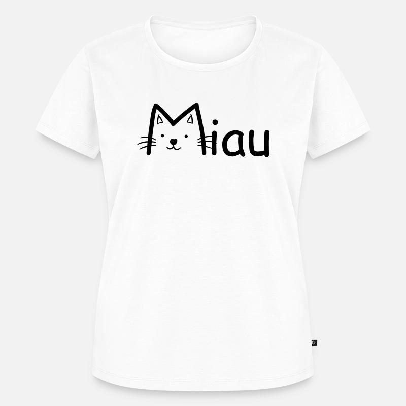 Katze - Frauen Premium Bio T-Shirt - Weiß