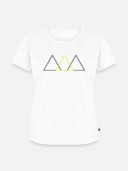 Dreieck Logo - Frauen Premium Bio T-Shirt - Weiß