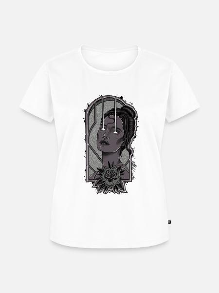 Leuchtende Augen - Frauen Premium Bio T-Shirt - Weiß