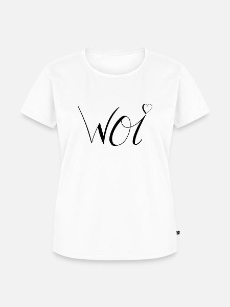 Woi Wein - Frauen Premium Bio T-Shirt - Weiß