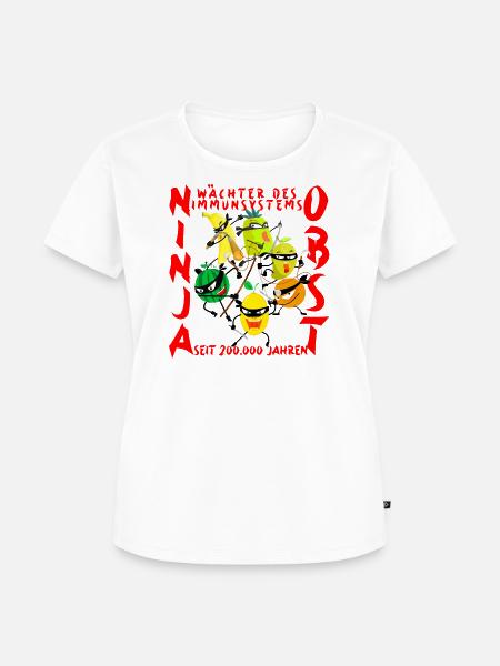 Ninja Obst - Frauen Premium Bio T-Shirt -